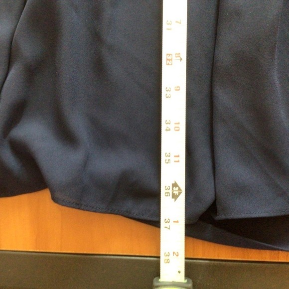 SALE White House Black Market Blue Bishop Sleeve V-Neck Dress Size 2 - Picture 11 of 11